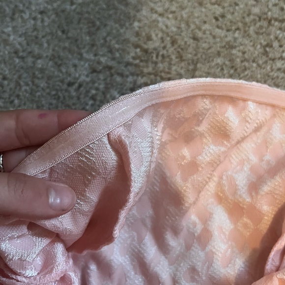 Pink Ruffle Strapless Top XS - Picture 4 of 5
